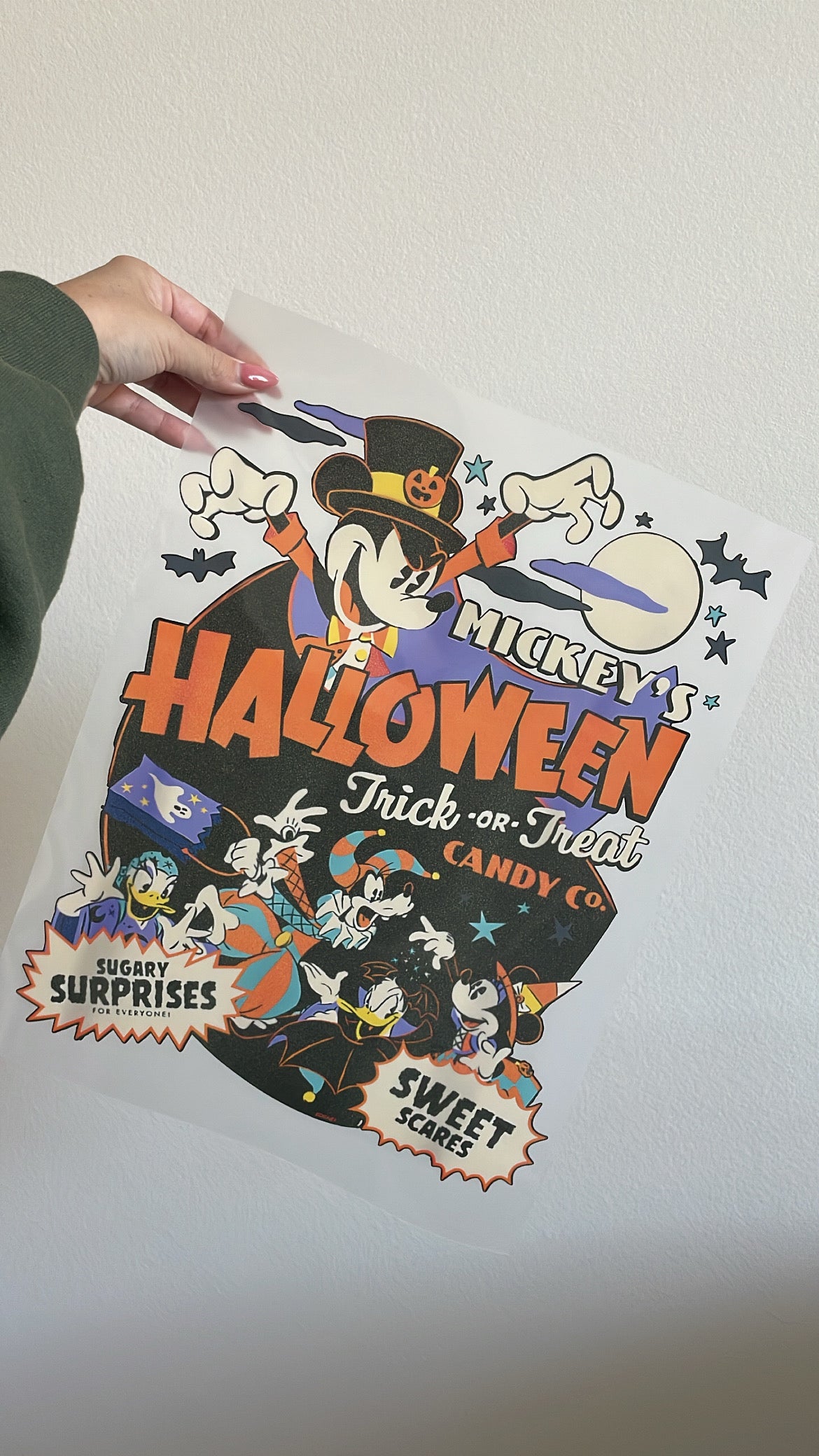 T shirt cream Mickey Halloween