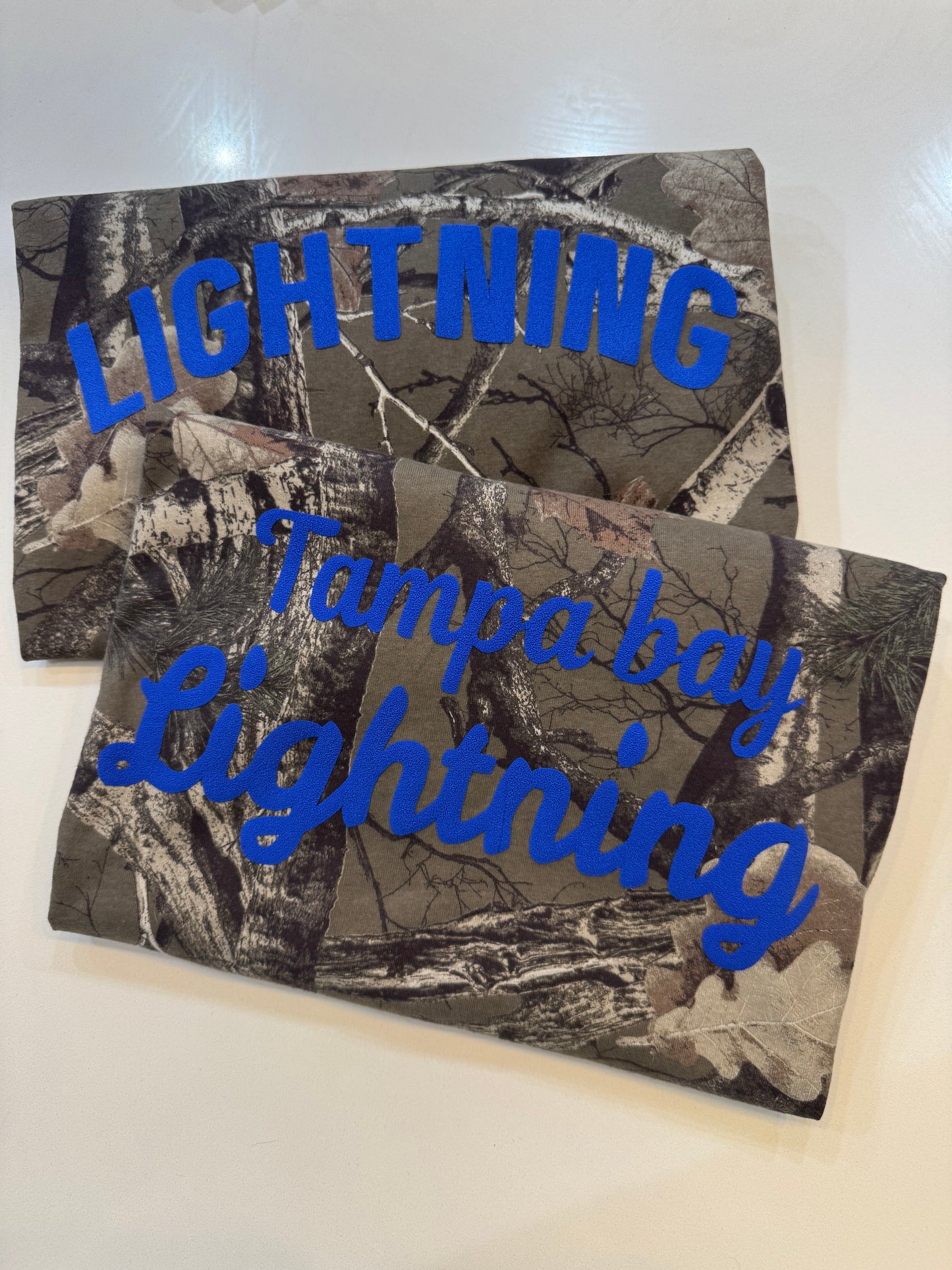 Oversized Tampa Bay Lightning Camo T Shirt