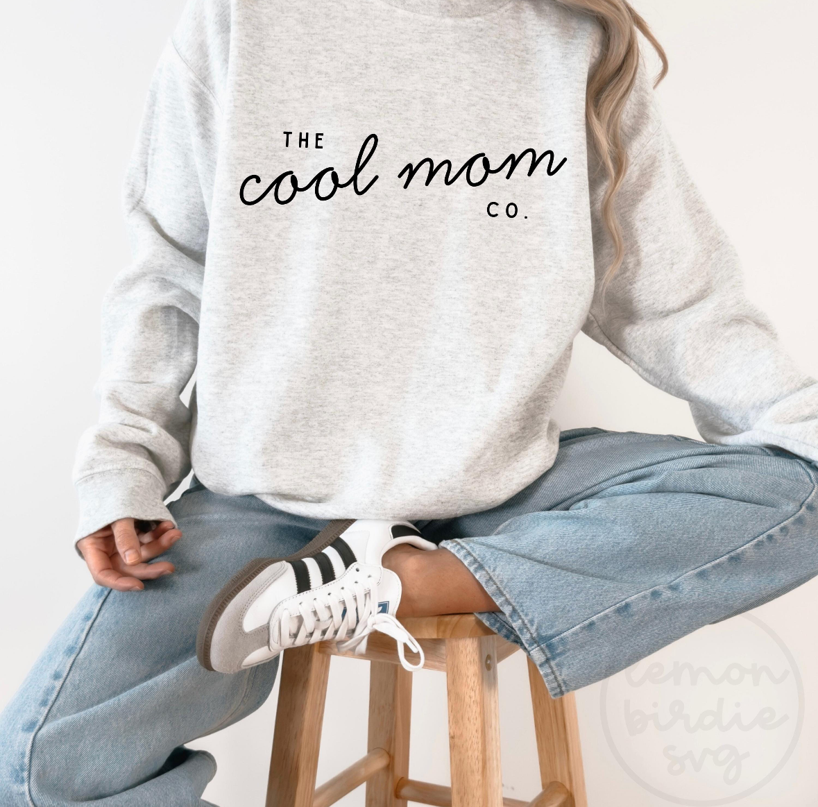 Cool mom co embroidered sweatshirt