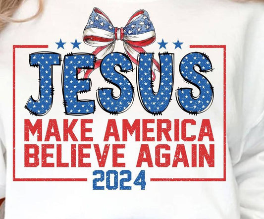 Jesus Make America Believe Tee