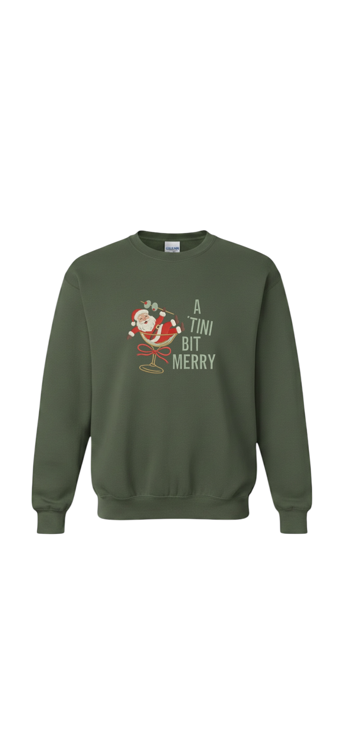 A Tini Bit Merry Embroidered Sweatshirt