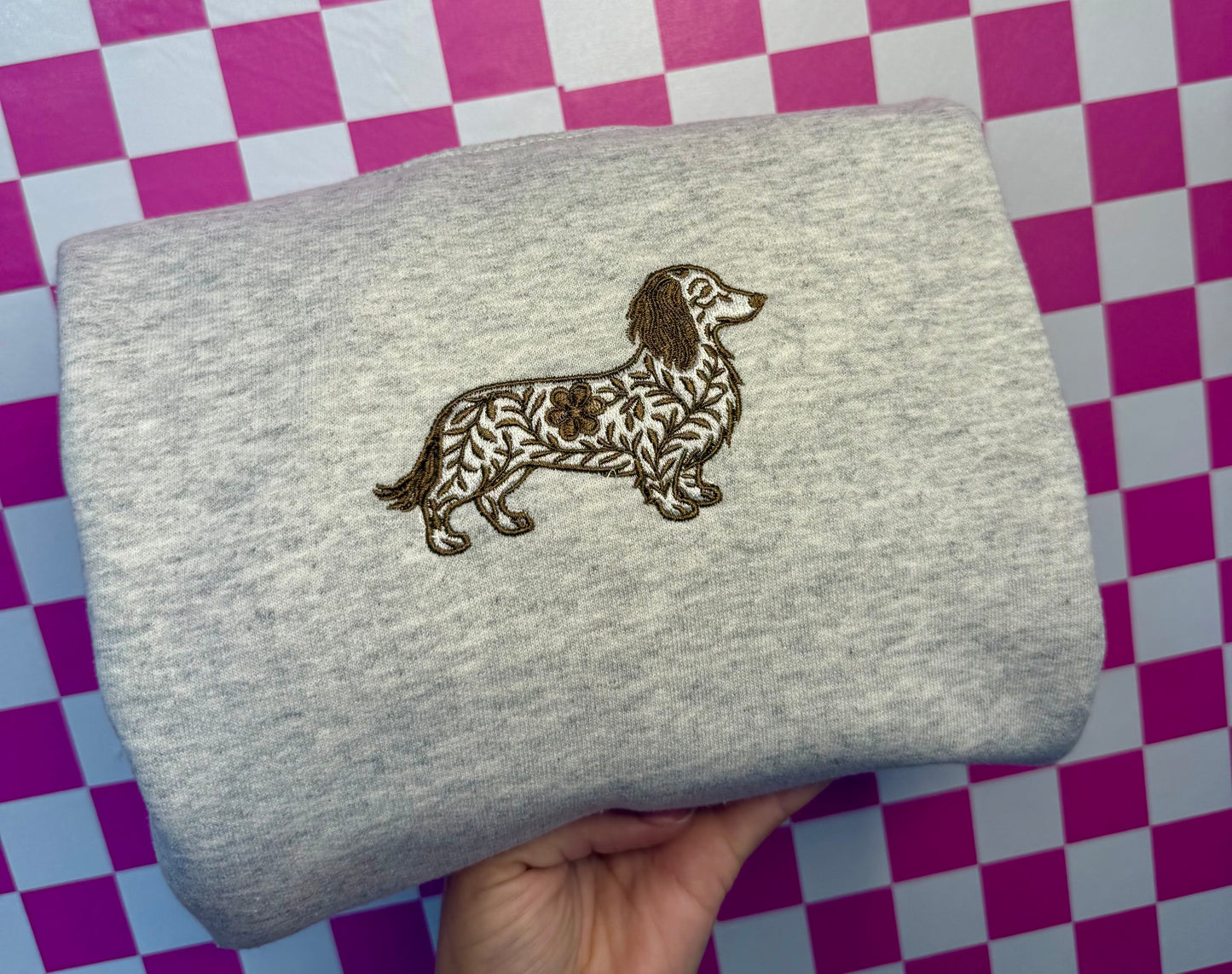 Doxie Embroidered Sweatshirt