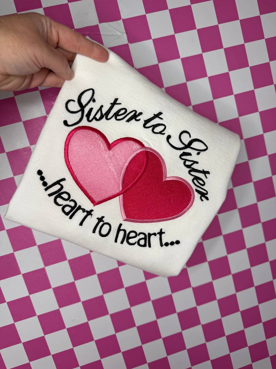 Sister To Sister Embroidered T shirt