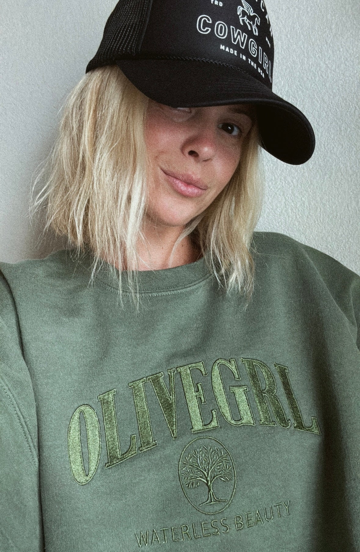 Pre-order -OLIVEGRL Embroidered Crewneck-ships week of September 8th