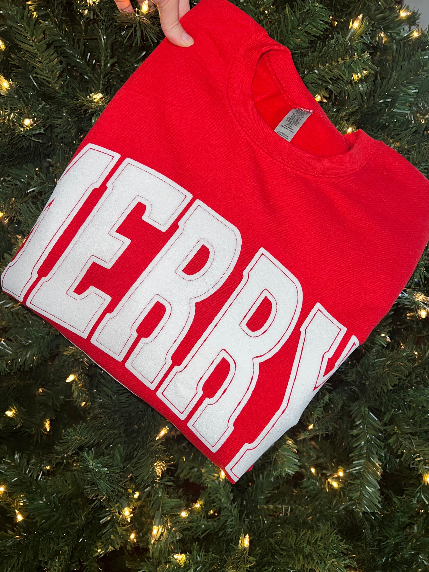 Merry Christmas CREWNECK Puff sweatshirt