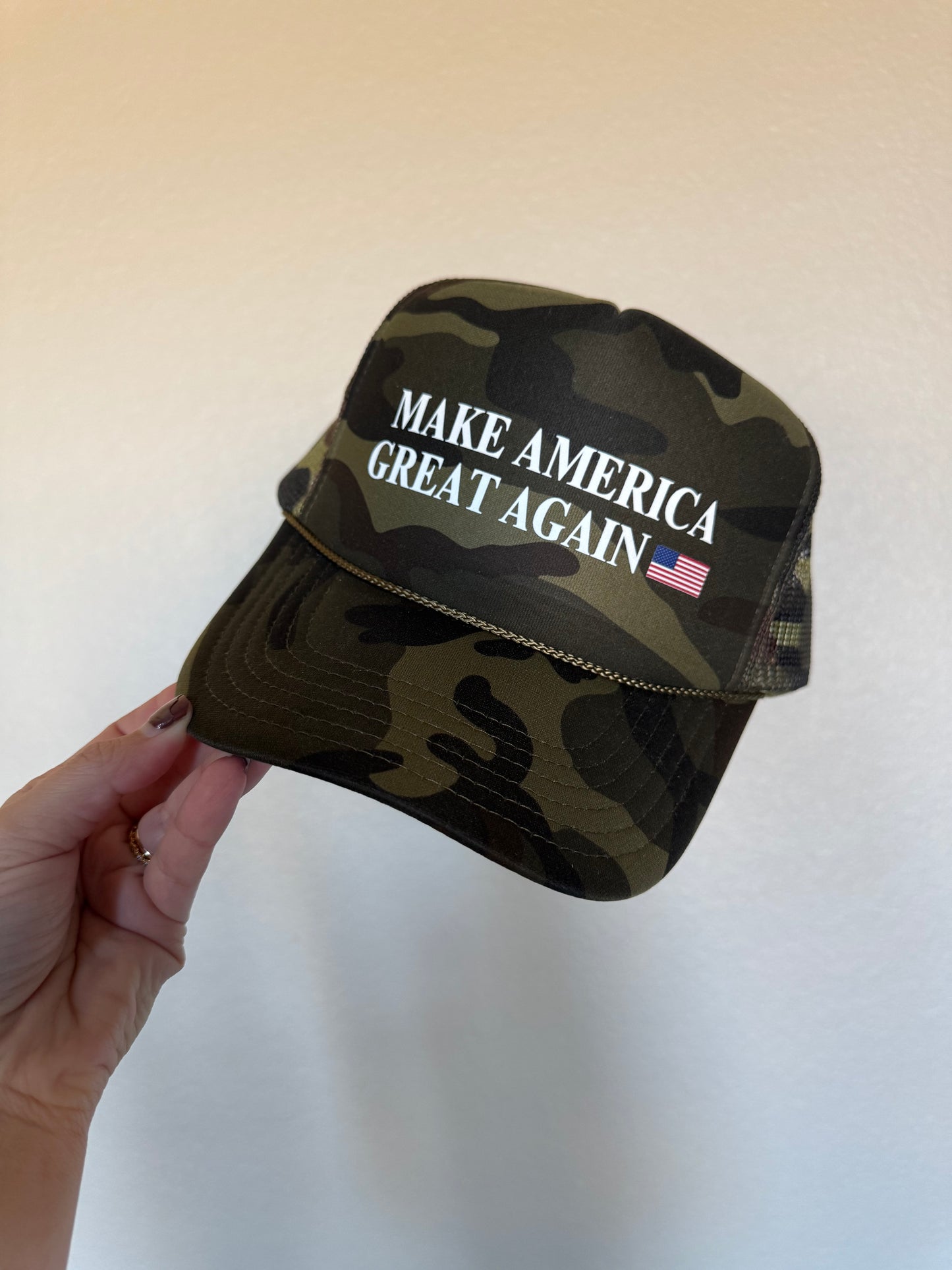 MAGA Camo Trucker hat