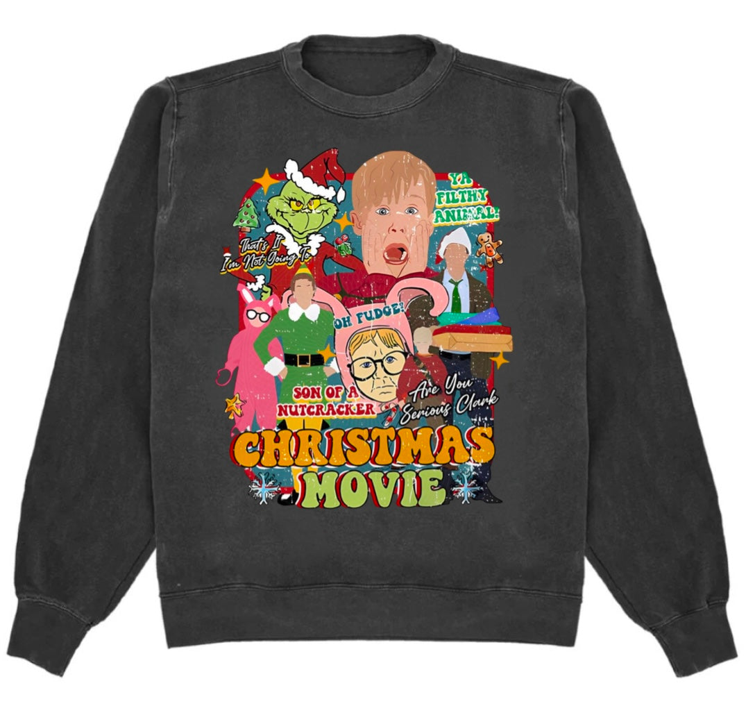 Christmas Movie Crewneck Sweatshirt