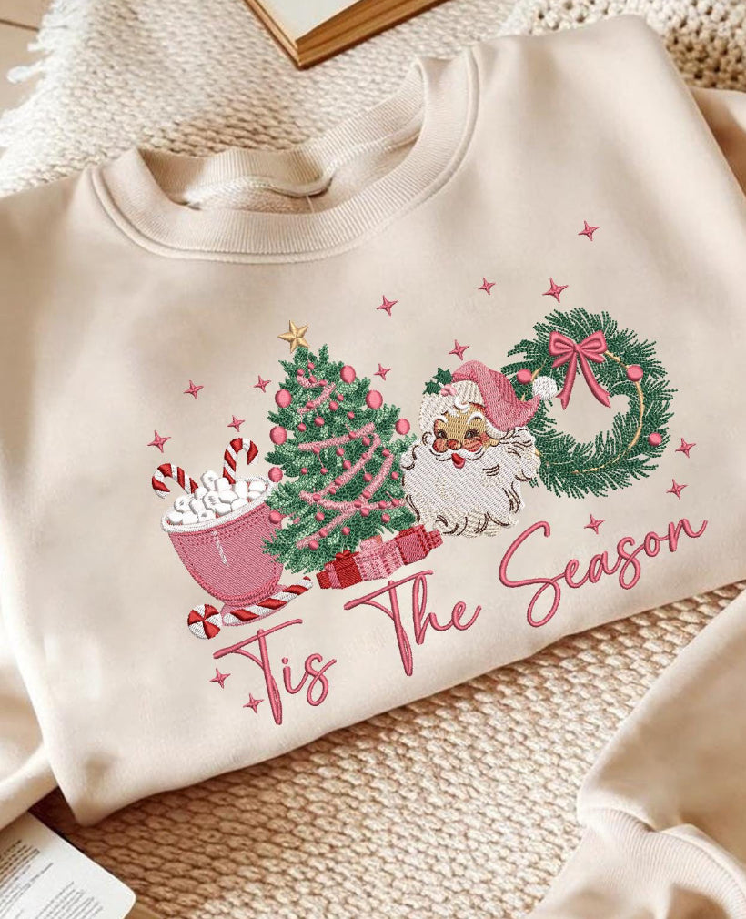 Tis the Season Embroidered Sweatshirt