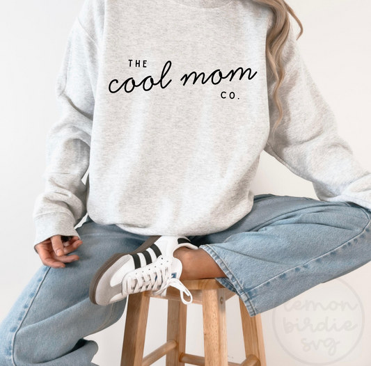 Cool mom co embroidered sweatshirt