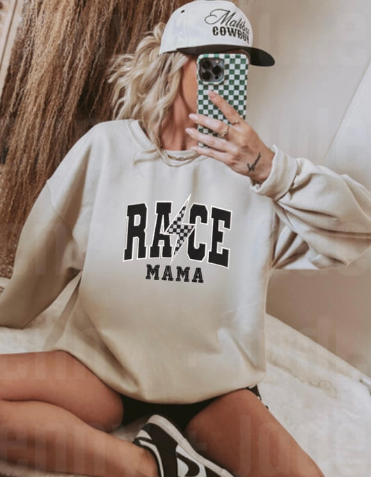Race Mama Embroidered Sweatshirt