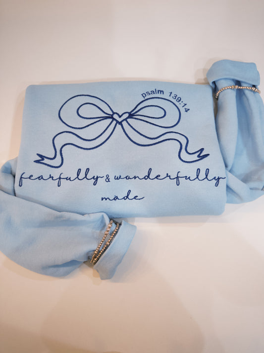 Fearfully & wonderfully Made Embroidered