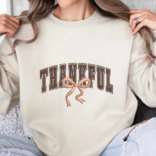 Embrodiered Thankful Sweatshirt