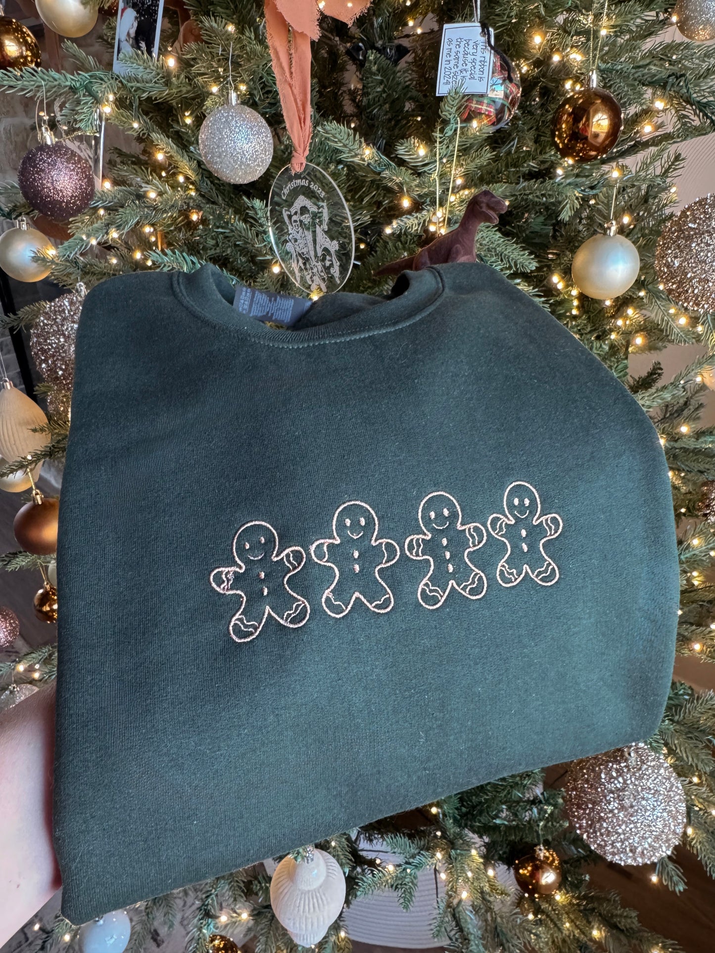 Gingerbread Embroidered Sweatshirt